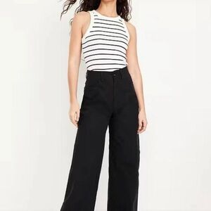 Old Navy Extra High Waisted Mariner Wide Leg Pants